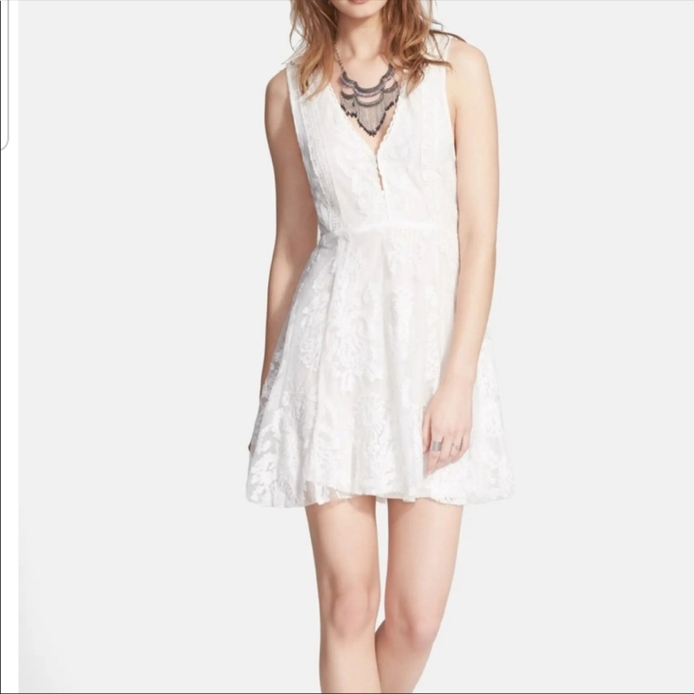 Free People White Lace Dress